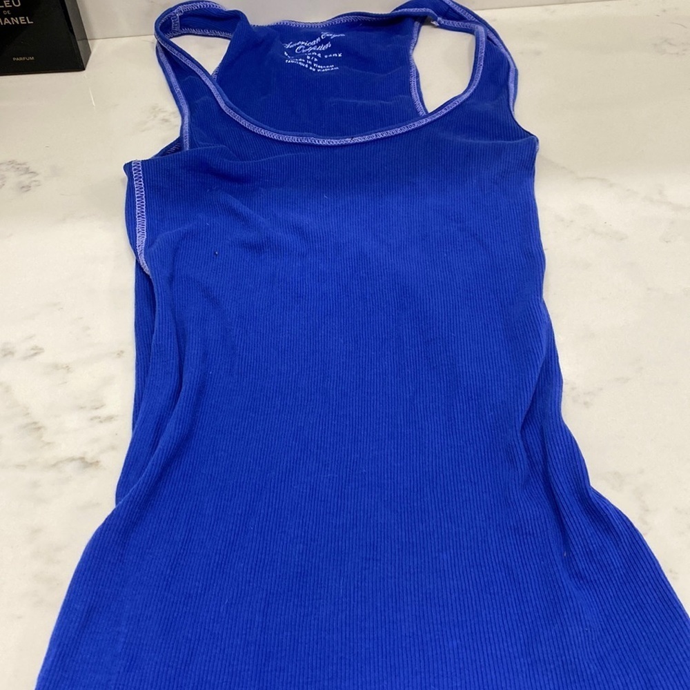 American eagle small blue tank top